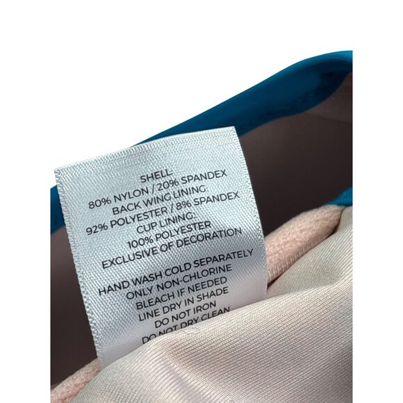 Shade & Shore Womens Paisley Pattern Bikini Top Size 34 B Colorful - Picture 6 of 7